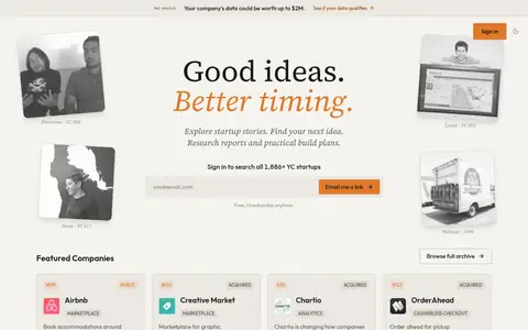 Startups.RIP homepage (screenshot of startups.rip)